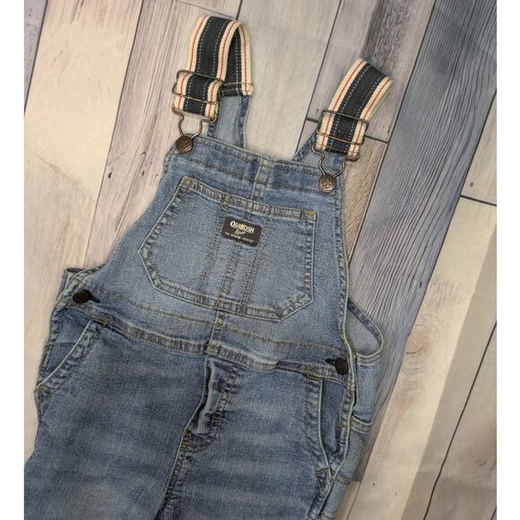 Oshkosh B'Gosh Bib Overalls Denim Size 4T - Picture 4 of 4